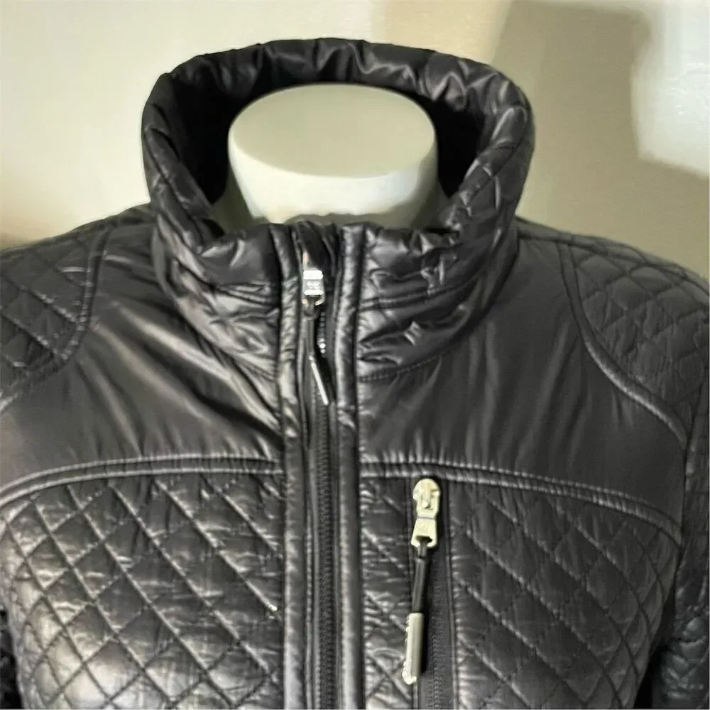 COPY - Michael Kors Women's Quilted Mixed Media Coat Black Size S Winter Casual